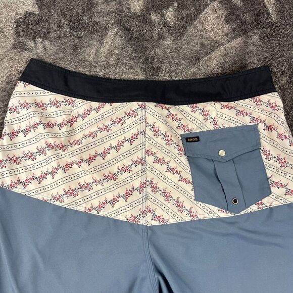 Howler Bros Board Shorts Heed The Call Floral Blue Men's 36 9.5" Inseam Swim - Picture 11 of 13